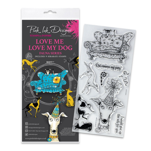 Pink Ink Designs - Love Me Love My Dog, DL Stamp Set