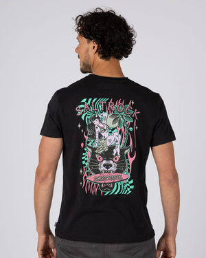 Purfect Warp Mens Short Sleeve Tee in Black