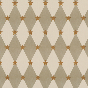 Carrie Neely Star And Harlequin Fabric Biscuit