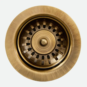 Clearwater patinated brass 90mm waste kit