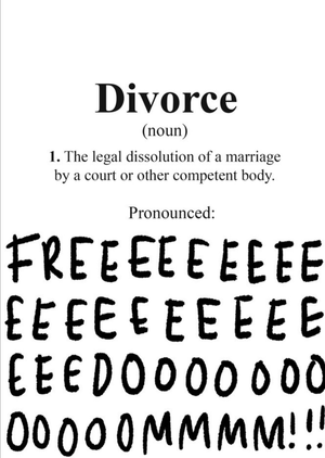 Moonpig Divorce Card - Freedom