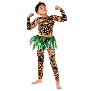 Boys Polynesian Demi-God Costume - 3-4 yrs