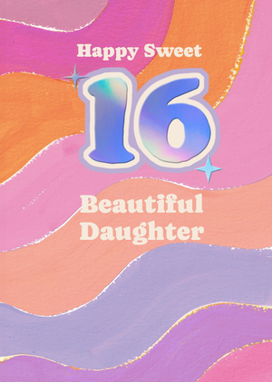 Moonpig Sweet 16 Birthday Card