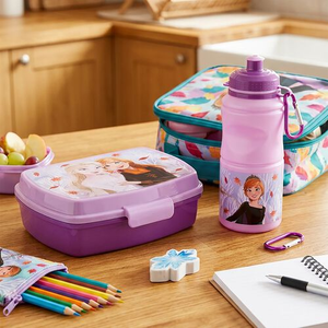 Disney Frozen Kids Lunch Box & Water Bottle Set