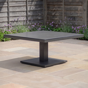 Maze - Roma Aluminium Square Rising Table - Grey