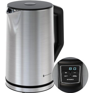 Waterkoker 1,5L Temperatuurregelaar Zilver