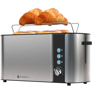 Broodrooster Lange Sleuf 1520W Zwart