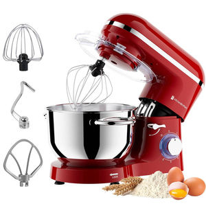Keukenmachine 6L 2000W Rood