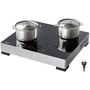 Inductie Kookplaat - 4 Zones - 1 Fase - Zilver RVS