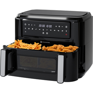 Dubbele Airfryer - Dual Zone - 9L - 2400W - Zwart
