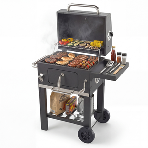 Houtskool BBQ Midi - Aslade - Zwart