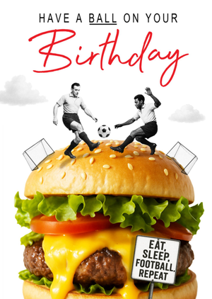 Emma Proctor Have A Ball On Your Birthday Funny Football Card
