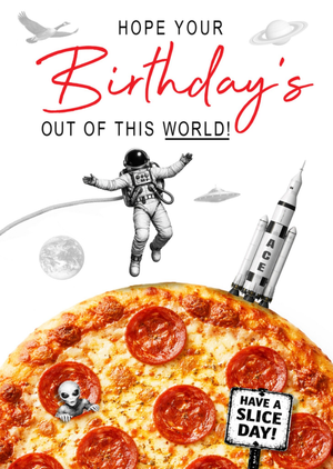 Emma Proctor Hope Your Birthday's Out Of This World Funny Astronaut Card