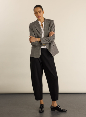 Abbie Ponte Barrel Leg Trousers - UK 14 | EU 40 | US 10 / Black