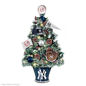 New York Yankees Tabletop Tree