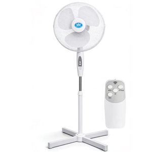 Prem-I-Air EH5826 16" Pedestal Fan with Remote Control, Timer & Oscillation