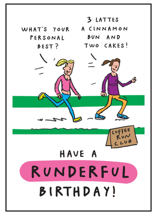 Moonpig Have A Runderful Birthday Cartoon Runners Card