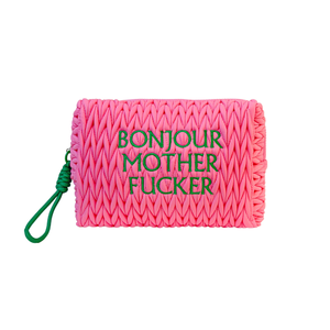 Pink Bonjour Mf Cosmetic Bag (one size)