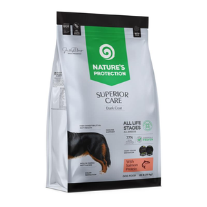 Nature's Protection Superior Care Dark Coat Salmon & Krill All Sizes & Life Stages Dry Dog Food