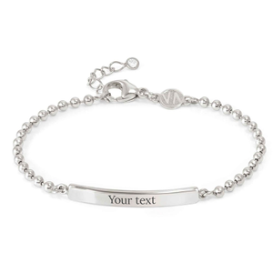 Silver Bar Engravable Bracelet