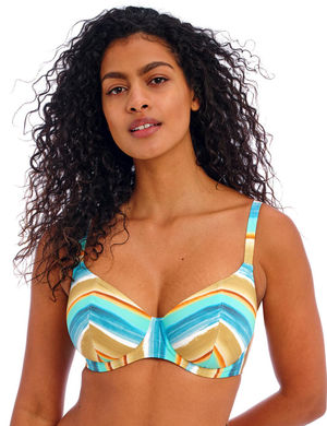 Freya Castaway Island Plunge Bikini Top - Multi