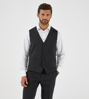 Darwin Suit Waistcoat Charcoal Grey