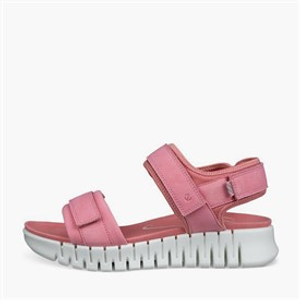 ECCO Dames Gruuv Sol Nubuck Enkelband Sandalen Old Rose