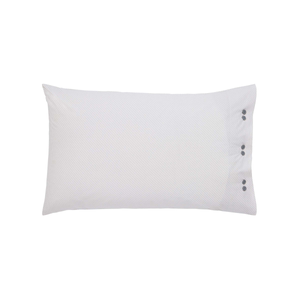 Osanna Pair of Standard Pillowcases, Charcoal & Tan