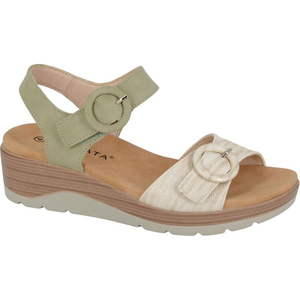 Cipriata Womens Fera Halter Back Wedge Sandals - 4 UK / Green