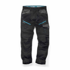 Makita MK303M Vector Stretch Trousers Black (Size W34xL29)