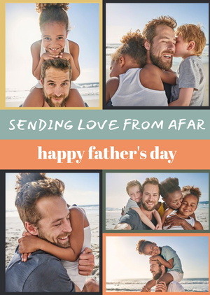 Moonpig Euphoria Sending Love From Afar Photo Upload Father's Day Card