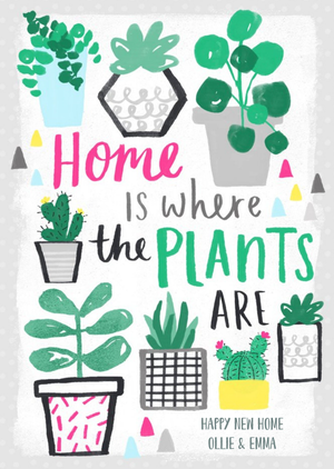 Other Lovely Day Home Is Where The Plants Are Card