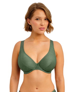 Freya Arizona Wave High Apex Bikini Top - Fern