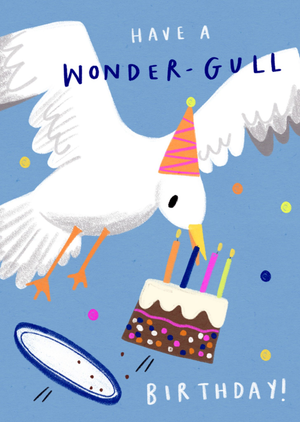 Moonpig Have A Wonder-Gull Seagull Birthday Card