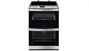 AEG CIB6734ACM 6000 Series 60cm Induction Electric Cooker with Double Oven Black