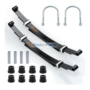 Heavy Duty 4-Leaf Rear Spring Kit with Bushings Sleeves U Bolt 1011149 1012618 for Club Car DS 1982-Up Gas & Electric