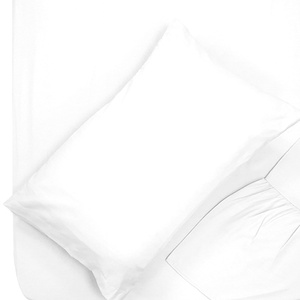 Essentials White Sheet & Pillowcase Range Double Bed Fittd