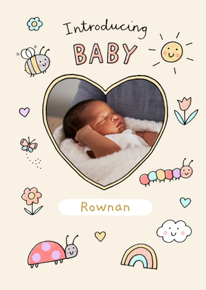 Moonpig Introducing Baby Photo Upload New Baby Card