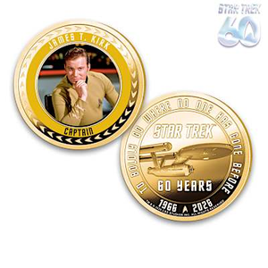 The STAR TREK 60th Anniversary Challenge Coin Collection