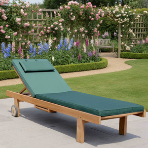 Naples Teak Wood SunLounger | With Cushion