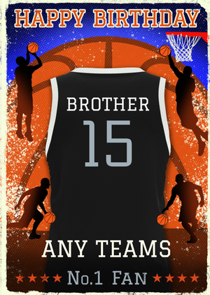 Moonpig Basketball Legends Birthday Card