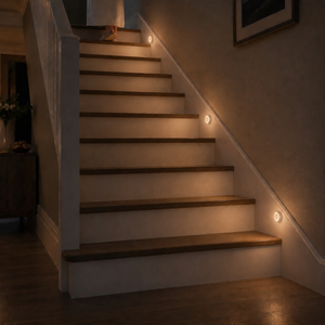 Auraglow Halo Rechargeable PIR Motion Sensor Night Light - 3 Pack