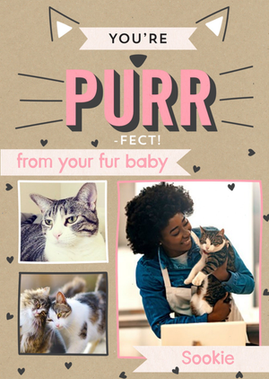 Moonpig From The Cat You're Purrfect Mother's Day Photo Upload Card