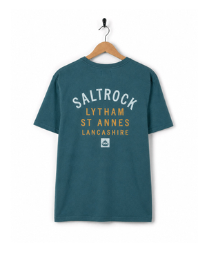 Lytham St Annes Mens Location T-Shirt in Teal