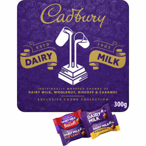 Cadbury Dairy Milk Chunk Collection Gift Tin 300g