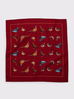 Burgundy Game Birds Giant Hank