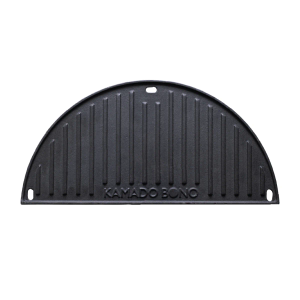 Kamado Bono EVO Minimo 16" Half Moon Cast Iron Griddle Plate