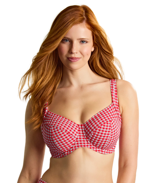 Panache Olivia Full Cup Bikini Top - Red Gingham