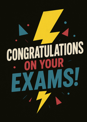 Moonpig Retro Congratulations On Your Exams Card