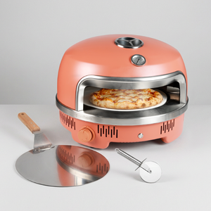 14" Auto-Rotate Gas Pizza Oven - Terracotta